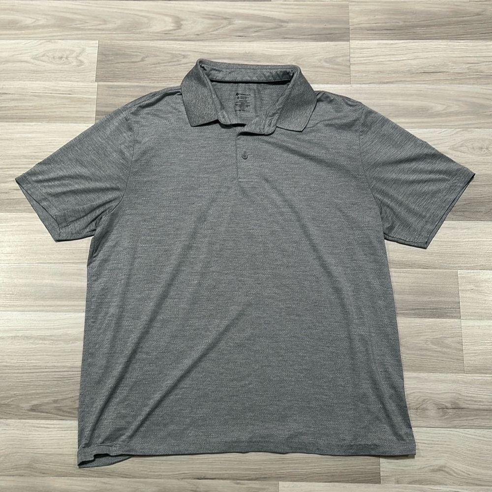 MEMBER’S MARK Men’s Gray Performance Polo Shirt Size XL